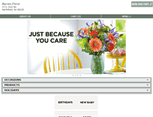 Tablet Screenshot of bayviewfloristnj.com